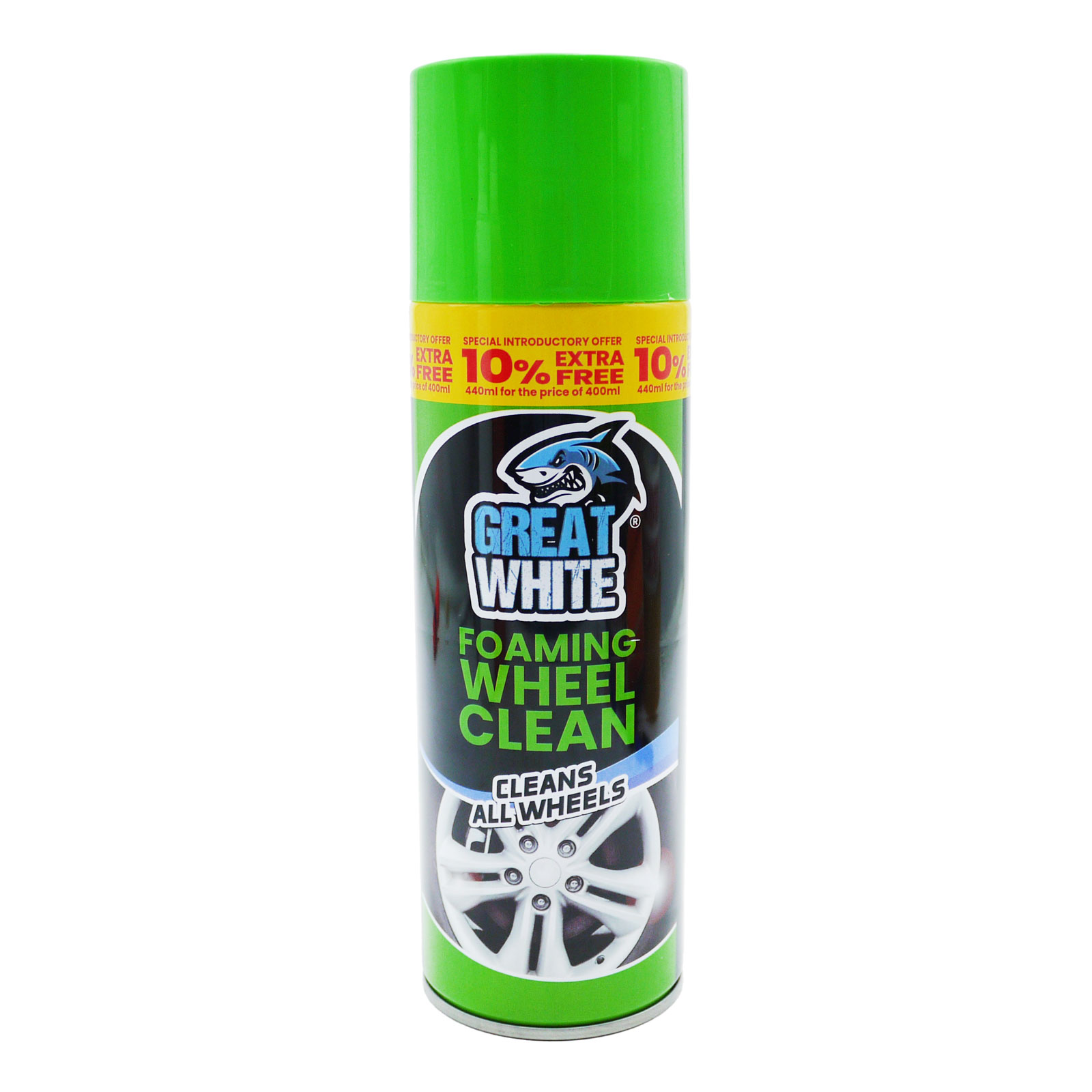 Great White Car Wheel Cleaner Foam 440Ml Great White Car Wheel Cleaner Foam 440Ml